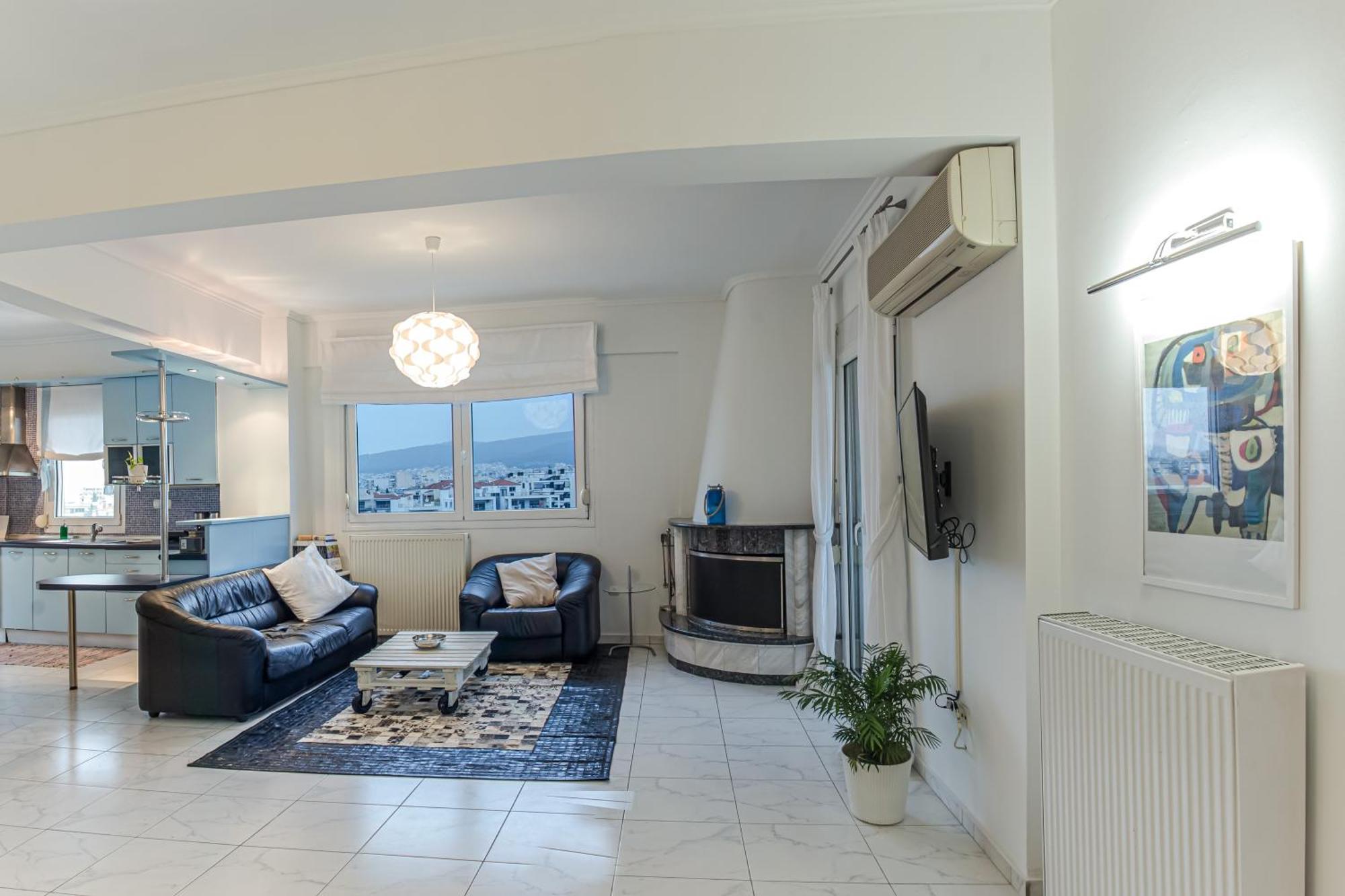 Celestial Garden-Thessaloniki'S Modern, Eclectic Penthouse With An Amazing View And Veranda Dış mekan fotoğraf