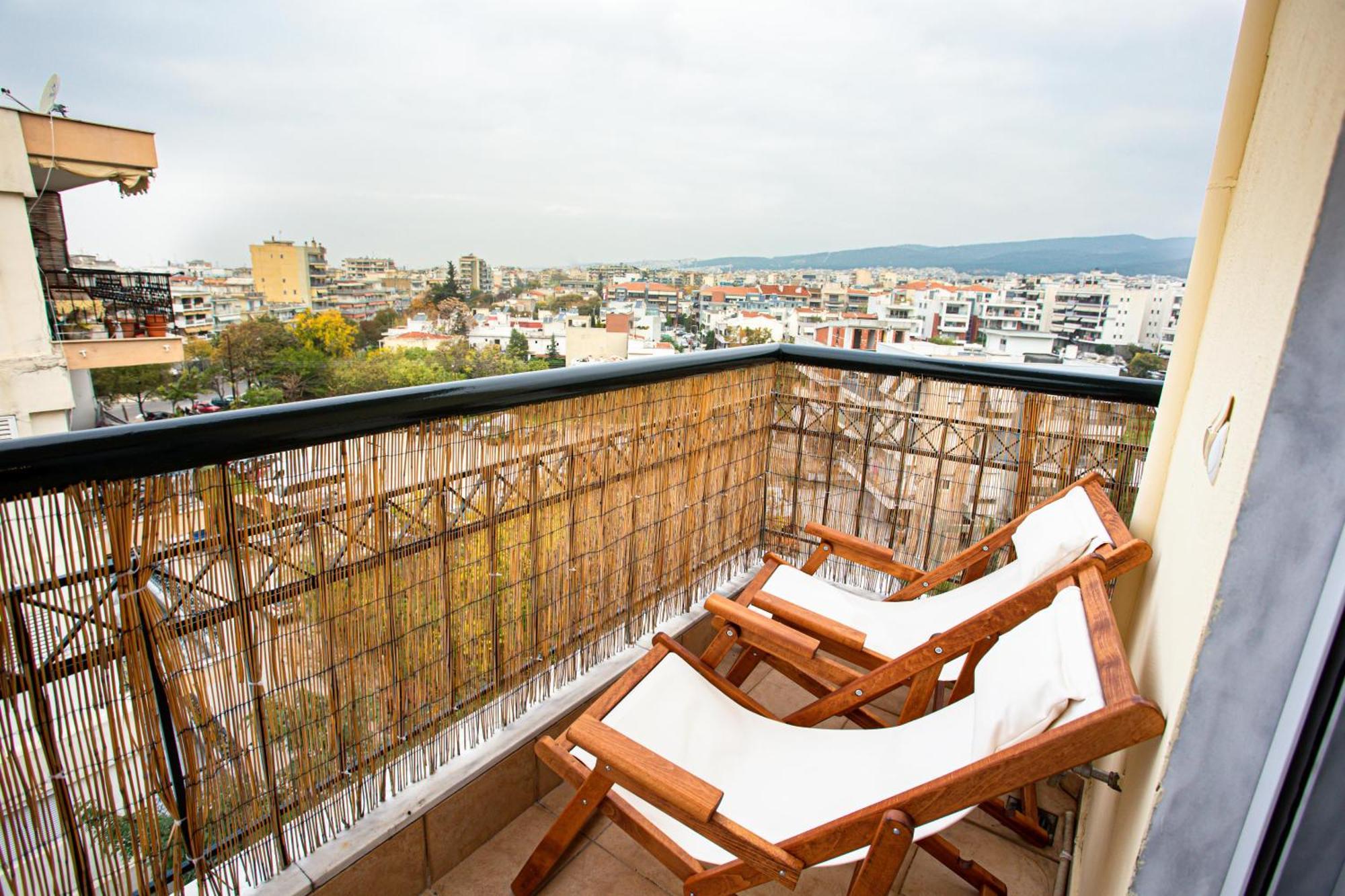 Celestial Garden-Thessaloniki'S Modern, Eclectic Penthouse With An Amazing View And Veranda Dış mekan fotoğraf
